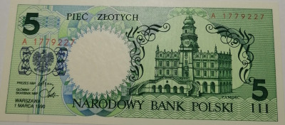 Banknot 5zł  Miasta Polskie