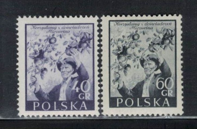 Polska 1954 Fi 730-31 **