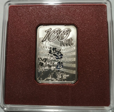 Sztabka kolekcjonerska  100 lat