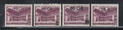 Polska 1956 Fi 826-29 **