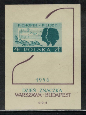 Polska 1956 Fi Blok 18 **