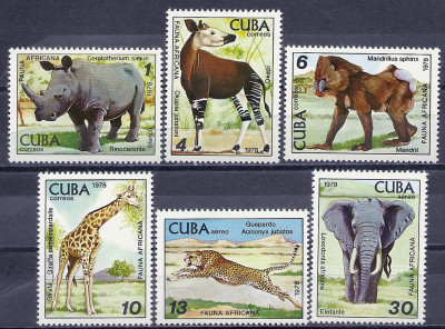 1978 r Kuba Mi 2351 - 2356**
