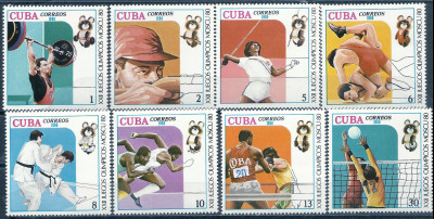 1980 r Kuba Mi 2458- 2465**