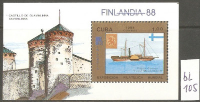 Kuba - Wyst. Filat. Finlandia 88, Bl.105