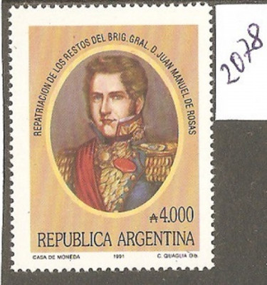 JM de Rosas, generał, gubernator, despota Mi-2078