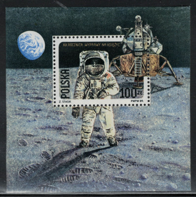 Polska 1989 Fi Blok 139B **