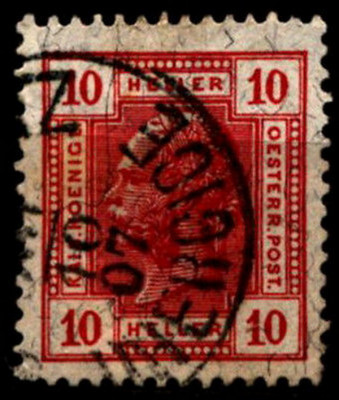 Poczta austriacka Mi 48 (UHERCICE) [CZ]