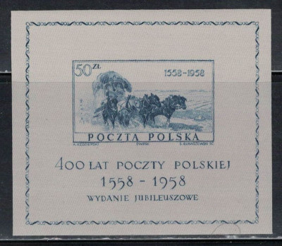 Polska 1958 Fi Blok 21 **