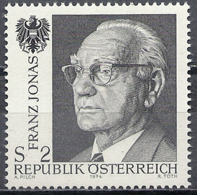 1974 r. Austria  Mi 1502**