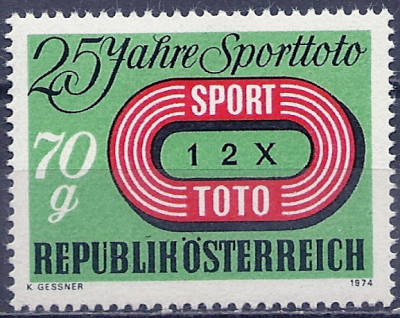 1974 r. Austria  Mi 1512**