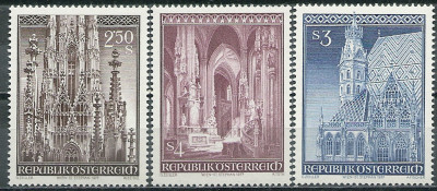 1977 r. Austria  Mi 1589 - 1591**