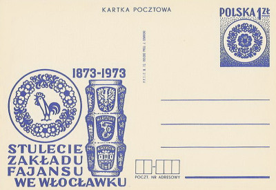 Cp 595 - Stulecie Zakładu Fajansu we Włocławku