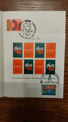 ARKUSZ KOLEKCJONERSKI W FORMIE KARNETU WYSTAWA FILATELIST