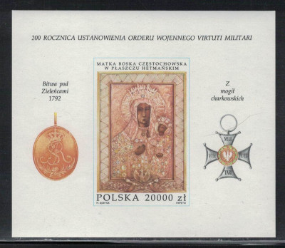 Polska 1992 Fi Blok 147 **