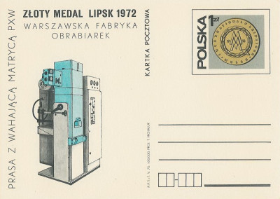 Cp 639 - Warszawska Fabryka Obrabiarek