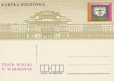 Cp 569 - 140-lecie Teatru Wielkiego w Warszawie