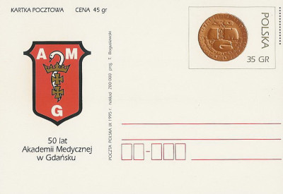 Cp. 1101 - 50 lat AM w Gdańsku