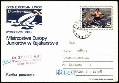 Cp 840.I Warszawa - CZECHOSŁOWACJA /obieg/