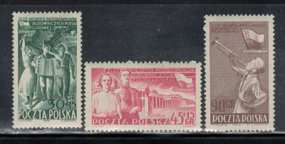 Polska 1952 Fi 619-21 **