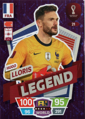 WORLD CUP QATAR 2022 LEGEND 21 HUGO LLORIS