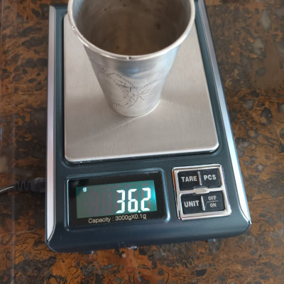 Srebrny kieliszek pr&oacute;ba 3