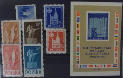 Fi 769-770a,b, 772, 773-774, bl 17 WZ&Oacute;R ** 1955