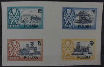 4xND WZ&Oacute;R 1954 10-lecie PRL LUX