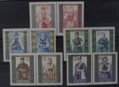 Fi 994 - 1003 B **  Polskie stroje ludowe 1959r.