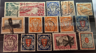 Zestaw Wolne Miasto Gdańsk - zestaw kasowany