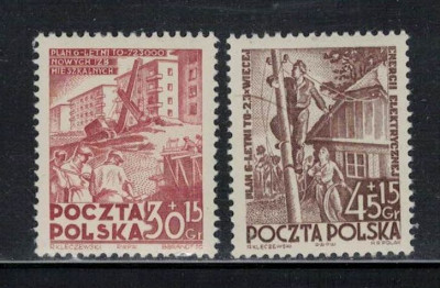 Polska 1952 Fi 605-06 **