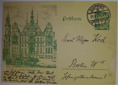 Wolne Miasto Gdańsk Cp 38I - kartka numer 9