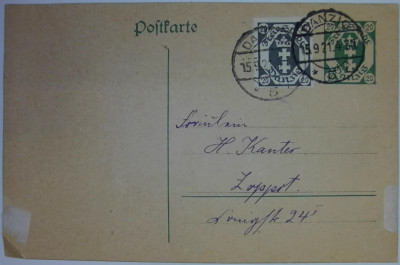 Wolne Miasto Gdańsk Cp 14 - 1921