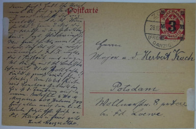 Wolne Miasto Gdańsk Cp 23 - 1922