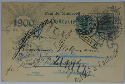 1900 Niemcy Deutche Reichspost 31/12/1899