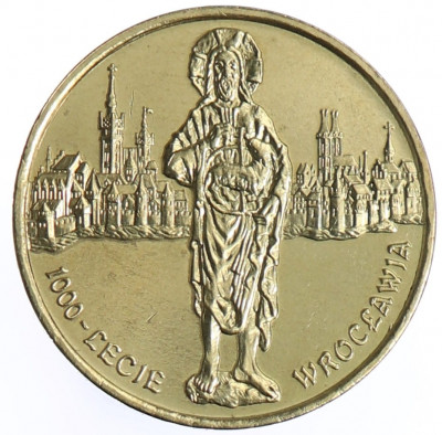 2 zł 1000-lecie Wrocławia - 2000 rok