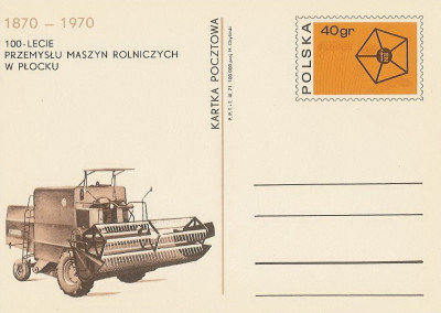 Cp 474 - 100-lecie maszyn rolniczych w Płocku
