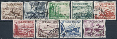 1937 r Niemcy Mi 644 - 652 kas.