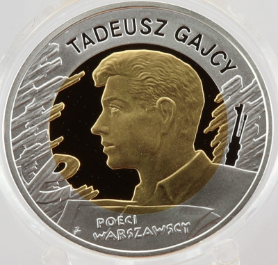 Moneta 10 zł Tadeusz Gajcy