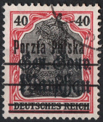 Fi 15 IIc kasowany ANILINA wydanie przedrukowe 1918 - ATEST