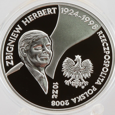 Moneta 10 zł Zbigniew Herbert