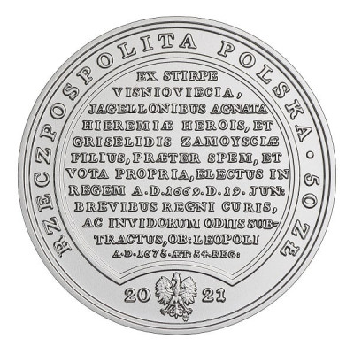 Moneta 50 zł SSA Michał Korybut Wiśniowiecki