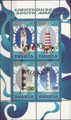 2010 r Latarnie Rwanda Blok 76**