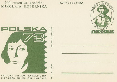 Cp 573 - 500-lecie urodzin M. Kopernika