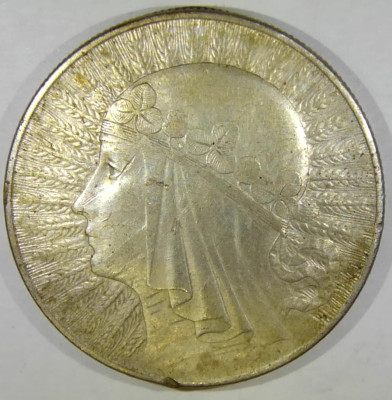 10 zł  1932 Głowa kobiety Polonia SREBRO
