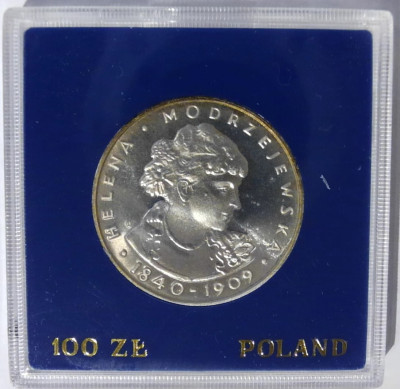 100 zł (1975) - Helena Modrzejewska