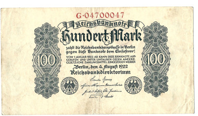 100 Hundert Mark niemiecki 1922 (40)