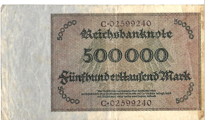 Banknot Niemcy 500 000 Marek  (48)  1923 r.