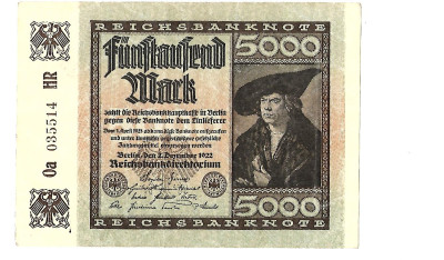 Niemcy - 5000 Mark - 1922   (49) SUPER STAN!