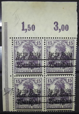 Polska 1918  Fi 11II** B6 - gwarancja p. Berbeka