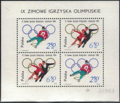 Polska 1964 Fi Blok 41 **